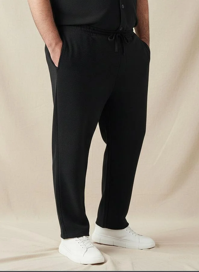 Maxim Men Regular Fit Joggers with Drawstring Closure